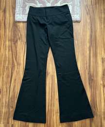 NWT  black flare pants sz 26 stretch original vintage Y2K trousers low rise