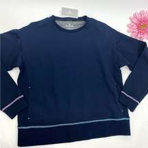 Bombas Cotton Crewneck Sweatshirt: Navy Blue