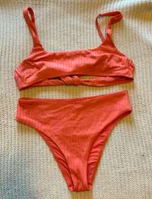 Shine Rib Bikini Set