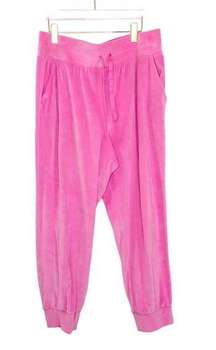 Victoria's Secret Velour Jogger Pants Sweatpants in Electric Pink Barbiecore XL