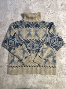 United States Sweaters US SWEATERS Vintage Holiday Turtle Neck Sweater