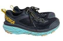 Hoka One One Challenger ATR 5 Trail Running Shoes Women’s Size 8 Black Blue FAIR