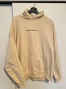 Creme oversized hoodie