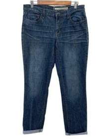 DKNY Jeans Women’s Cropped Rolled Cuff Ankle Jeans