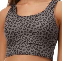 Anthropologie All Fenix Sports Charcoal Leopard Jagger Long Bra size medium bra