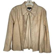 True Grit Tan Leather Shirt Jacket