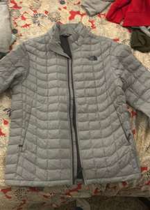 North Face Grey Puffy Jacket 