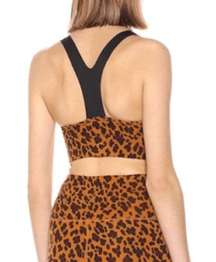 Varley Basset cheetah print sports bra