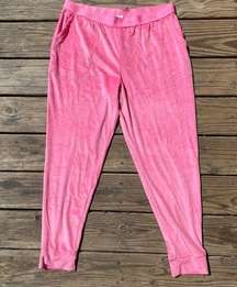 Juicy Couture Pink Velour Lounge Pants