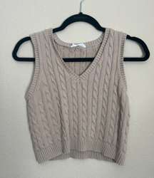 Cropped Sweater Vest