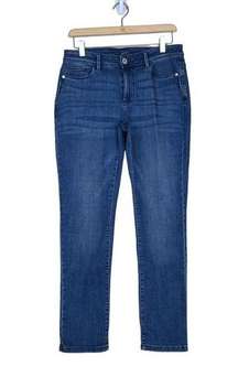 J. Jill Denim Womens 6 Authentic Fit Slim Ankle Dark Wash Jean