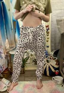 Leopard Harem Pants