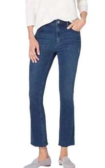 J. Jill Kick Flare Ankle High Rise Medium Blue Jeans Size Women's 10P Petite