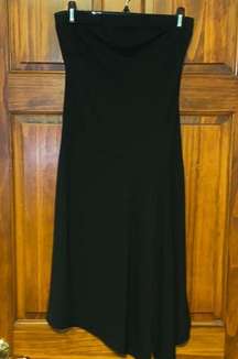 vintage strapless contouring dress