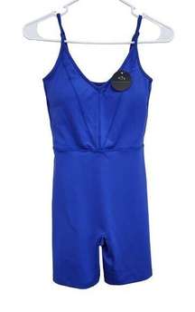 Klassy Network V Neck Jumper Romper in Strong Blue Brami Built In Bra Size M