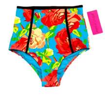 Betsy Johnson NWT high waisted swimsuit bottoms - small