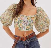 For Love & Lemons Riley Floral Top