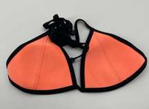 Triangl swimwear orange bikini swim top size medium