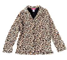 Betsy johnson Button Down Cheetah Print Top Size A