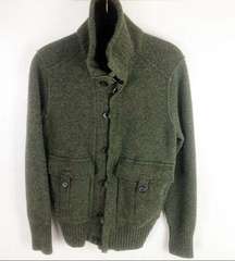 Banana Republic Military Green Wool Blend Jacket