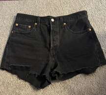 Black 501 Shorts