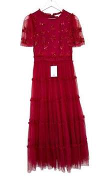 NWT Ivy City Co Anastasia Beaded Dress Size XS