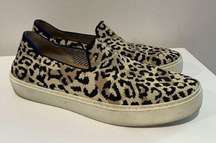 Rothy's The Original Slip On Sneaker in Desert Cat Leopard Cheetah Print Size 8