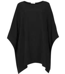 $700 The Row Dolman Sleeve Estela Oversized Kaftan Poncho Top Black Women's 1/ S