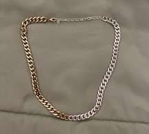 Vestique two tone chain necklace