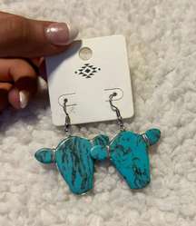 Western Cow Earrings 