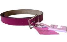 NWT Kate Spade 32 mm Pink leather belt in pomegranate juice size Small