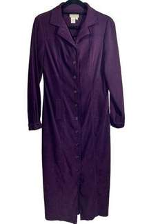 Coldwater Creek Full Length Button Shirt Dress S