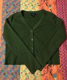 Green  Girls Cardigan