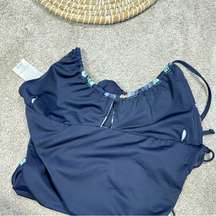 Patagonia Women's Glassy Dawn One-Piece Swimsuit in Parrots Navy Size S