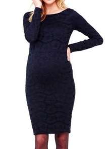 Ingrid and Isabel black boatneck lace dress