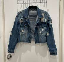 Denim Cropped Jacket