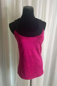 Pink & Black  Racerback Tank Top