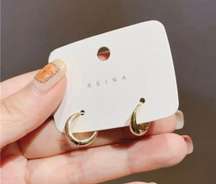 18K Gold Plated Small Hoop Earrings for Women