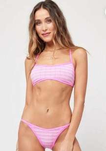 LSPACE NWT Pink Bikini Top