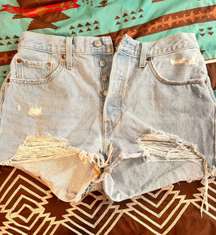 501 Cutoff Denim Denim Shorts