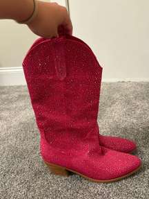 Bedazzled Pink Boots