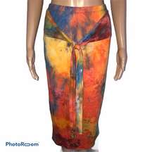 Seduction tie dye maxi skirt