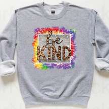 Ladies Sweatshirts B Kind in Heather Grey