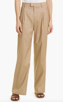 Rails Women's Marine Wide Leg Linen Blend Pants in Drift Wood Beige Size 4