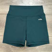 AYBL High Rise Green Bike Shorts Size Medium