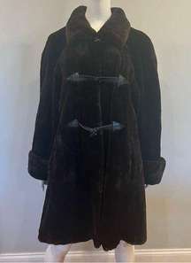 Galanos Black Onyx Sheared Mink Fur Coat