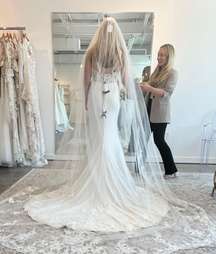 Cathedral Length Laced Edged Veil