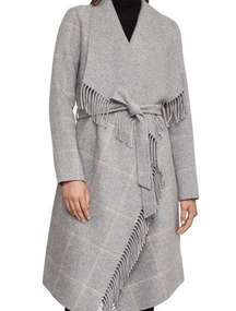 Wrap Tie Wool Coat