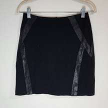 Barneys New York Black Women 2 Zip Back Formal Business Mini A-line Skirt