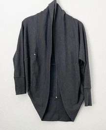 Bluenotes Cocoon Open Cardigan Dark Gray XS